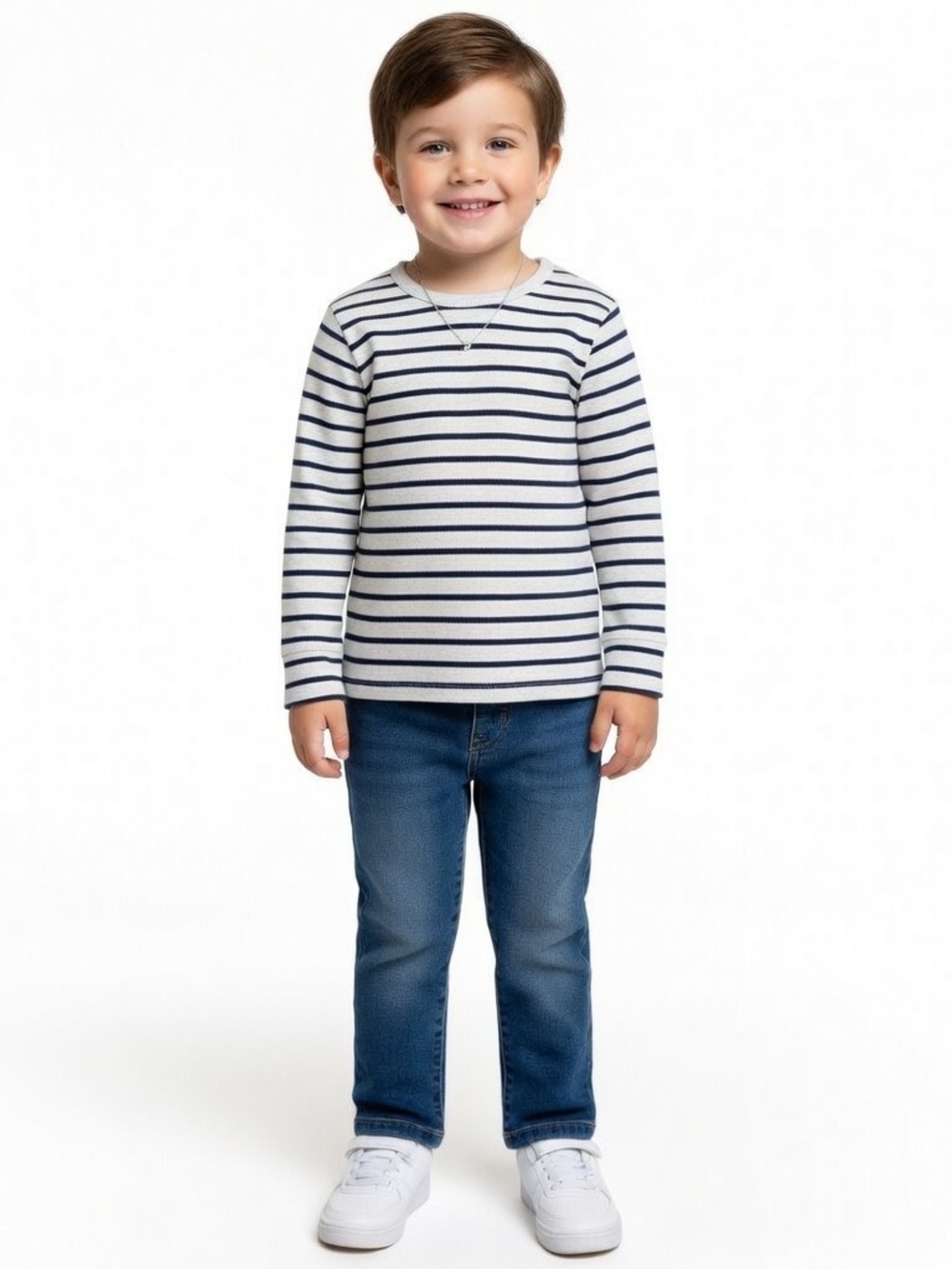 Boys Striped Long Sleeve Shirt